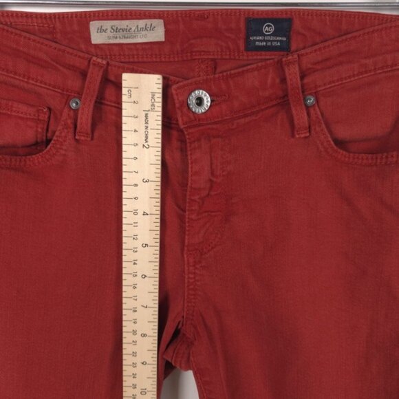AG ADRIANO GOLDSCHMIED The‎ Stevie Ankle Slim Straight Leg Jeans USA🇺🇸MADE 28R - Picture 6 of 12